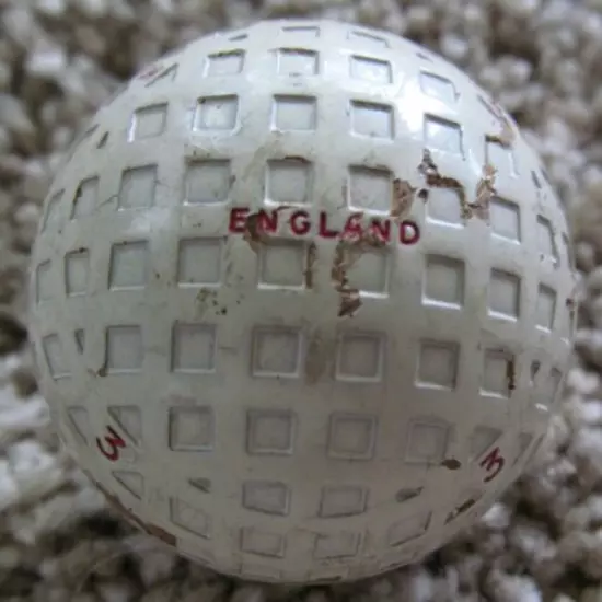 VINTAGE MESH GOLF BALL-THE TEEMEE WITH MULTI MARKING-VERY STRONG PATTERN