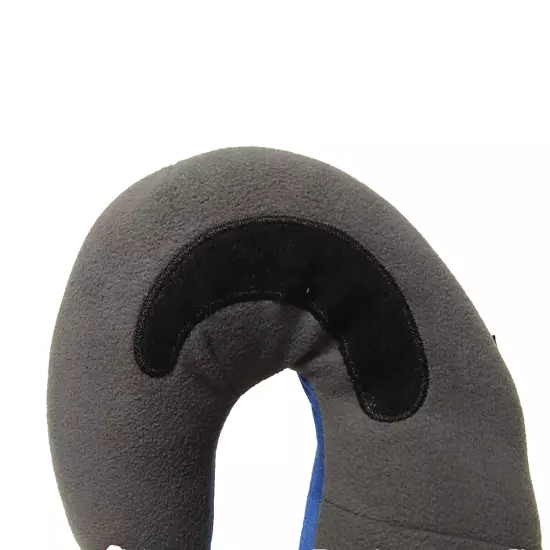 Bcozzy Neck Pillow Travel Gray Blue With Storage Bag Neck and Chin Support