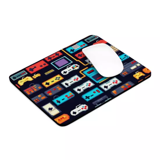 Retro Game Controllers Mouse Pad 