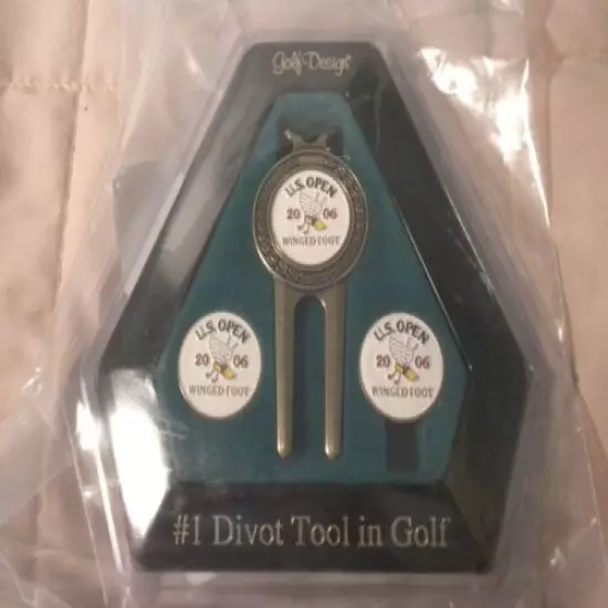 Winged Foot U.S. Open 2006 - Divot Tool w 2 Ball Markers (obtained @ tournament)