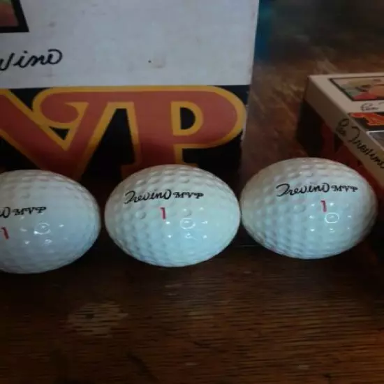 Vintage Lee Trevino MVP 2 Sleeve's of (3) Golf Balls are Mint in worn box!