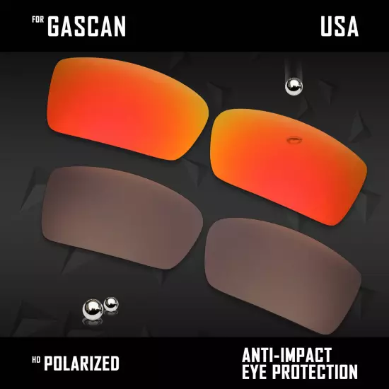 Anti Scratch Polarized Replacement Lenses for-Oakley Gascan OO9014 Options