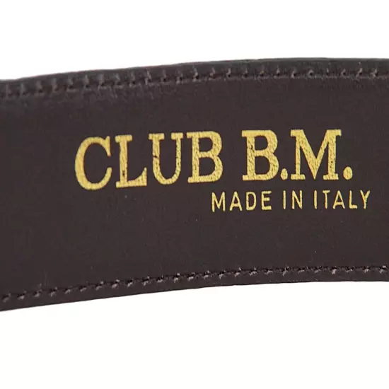 Club B.M Men's Genuine Caiman Crocodile Belt Brown Size 42