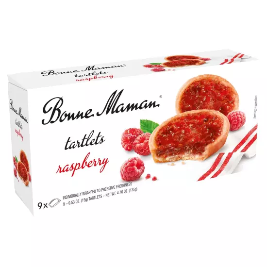 Bonne Maman Raspberry Tartlets, 4.76 Ounce (Pack of 1)