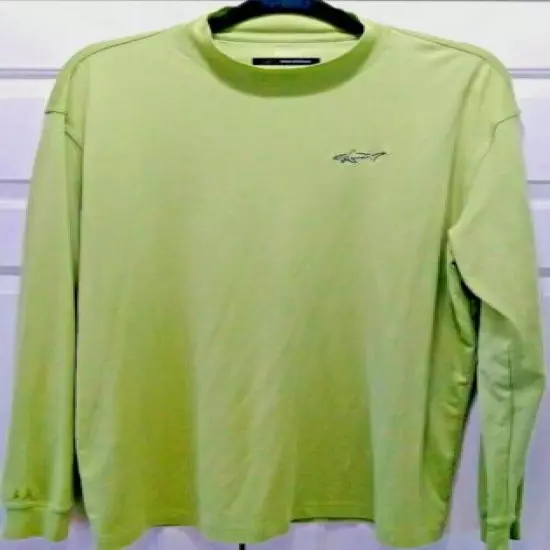 Greg Norman Play Dry. Size: XXL. Long Sleeve. Green. 61% Cotton / 39% Polyester.