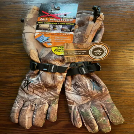 Seirus 8146 Xtreme Extended Gauntlet Waterproof Camo Gloves - Mens LG