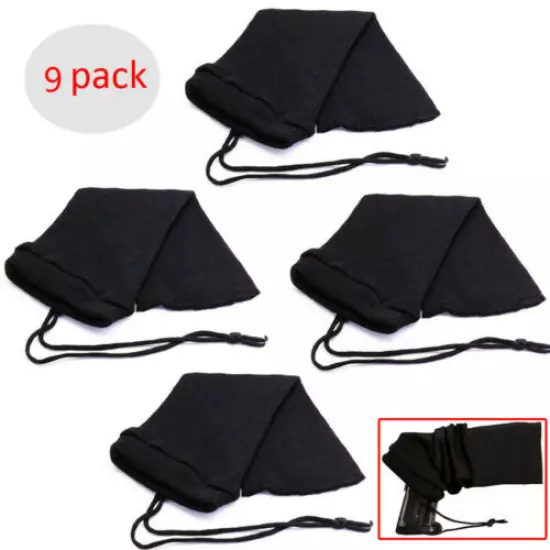 9 PCS 14" Silicone Treated Gun Sock Handgun Sleeve Pistol Cover Storage Bag 36cm