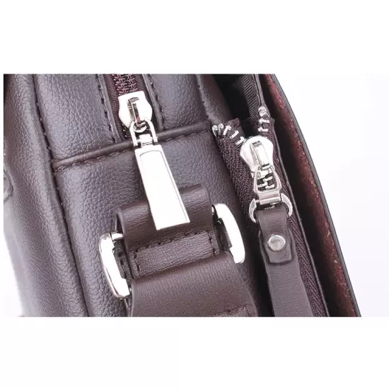 New Arrived Luxury Brand Men'S Messenger Bag Vintage PU Leather Shoulder Bag Han