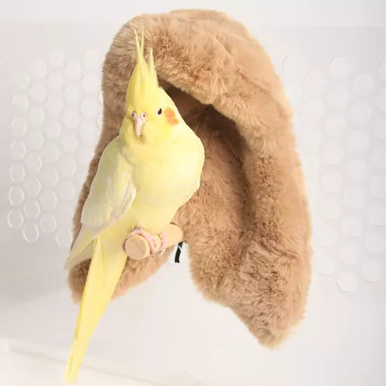 Bird Corner Fleece Soft Warm Faux Rabbit Hair Bright Color Washable Durable Bird