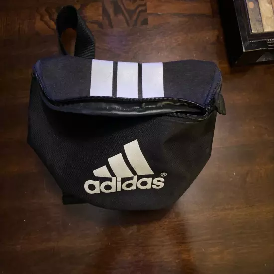 Adidas Fanny Pack Waist Belt Bag Black White Logo 3 Stripes Travel Bag Nice