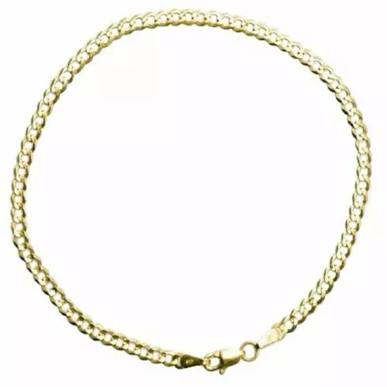 10k Yellow Gold Solid 3mm-12mm Cuban Link Chain Necklace Bracelet 7"-30"