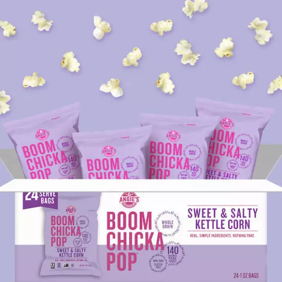 Angie s Boomchickapop Artisan Treats Sweet And Salty Kettle Corn, 1 Ounces, 24