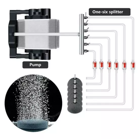 Stainless Steel Air Pump Manifold 2/4/6/8/10/12 Way Aquarium Fish Pon