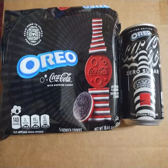 Limited Edition Coca Cola Oreos PLUS Can of Oreo Coca Cola Zero