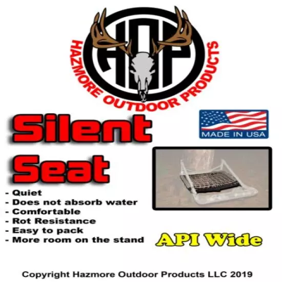 Hazmore Silent Seat replacement tree stand seat for API Wide tree stand