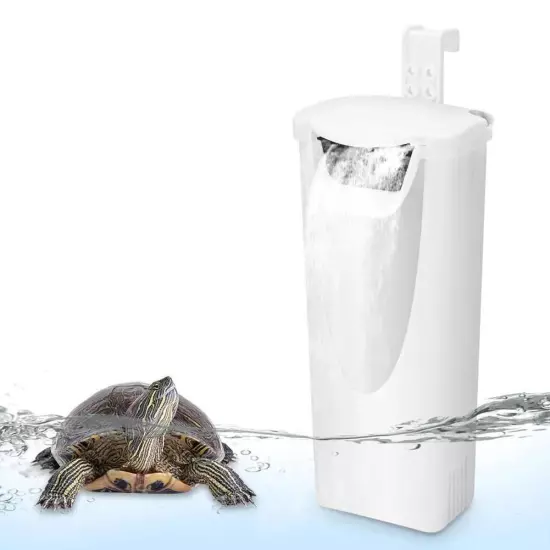 Waterfall Aquarium Filter Pump Turtle Fish Tank Low Water Level Filter Oxygen A9