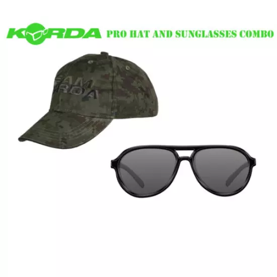 Korda Pro Fishing Hat Cap and Polarised Sunglasses Carp Clothing Deal