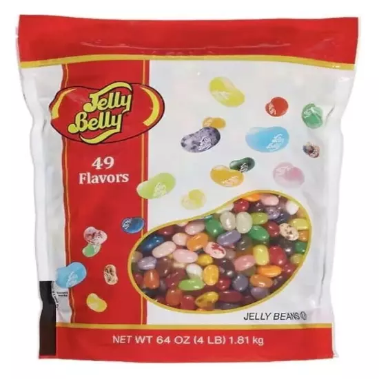 Jelly Belly, Jelly Beans, 64 oz 4LB Resealable Bag Exp 6/25 Free Shipping