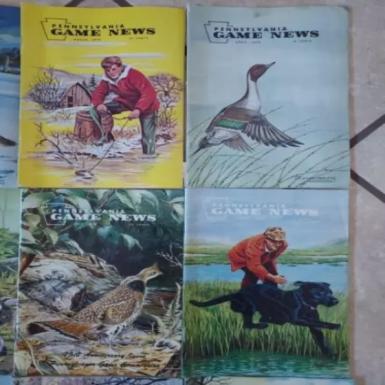 VG++ Complete 1970 (Jan thru Dec) LOT OF 12 PENNSYLVANIA GAME COMMISSION NEWS 