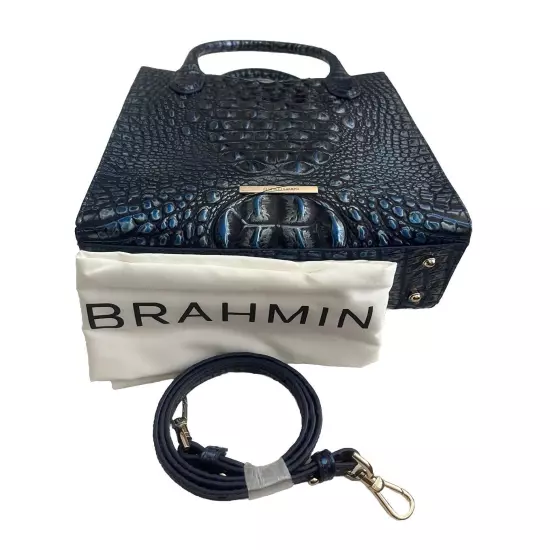 Brahmin KYANITE MELBOURNE Moria Satchel W/Leather EYE MEDALLION NWT