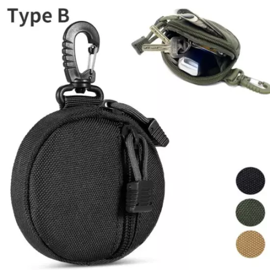 Tactical Wallet Coin Purse Military EDC Pack Key Case Waist Bag Small Nylon Bag