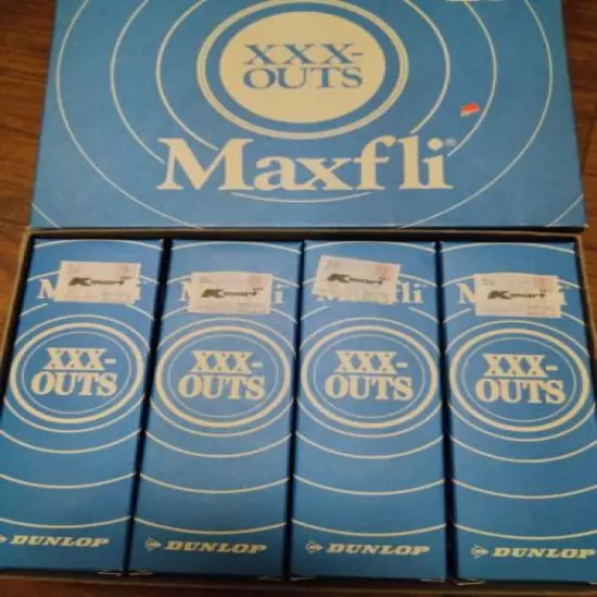 New Old Stock Vintage Dunlap XXX Outs Maxfly Golf Balls made in Japan