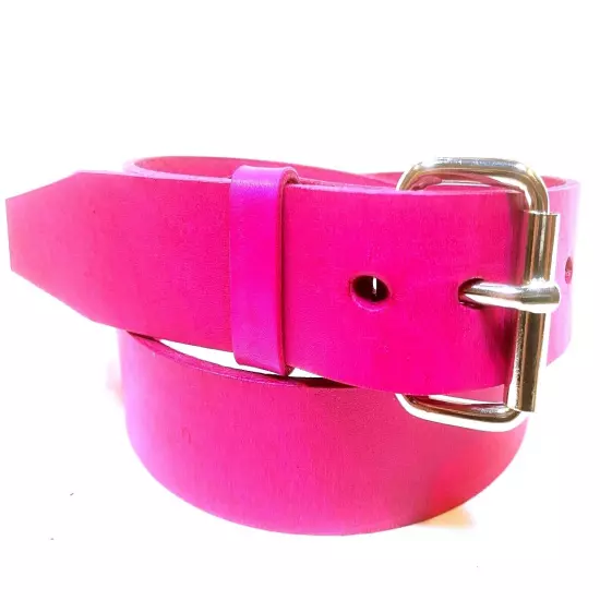 PINK Genuine Leather Belt Aussie Made REMOVABLE Buckle pants jeans Blank RATSBUM