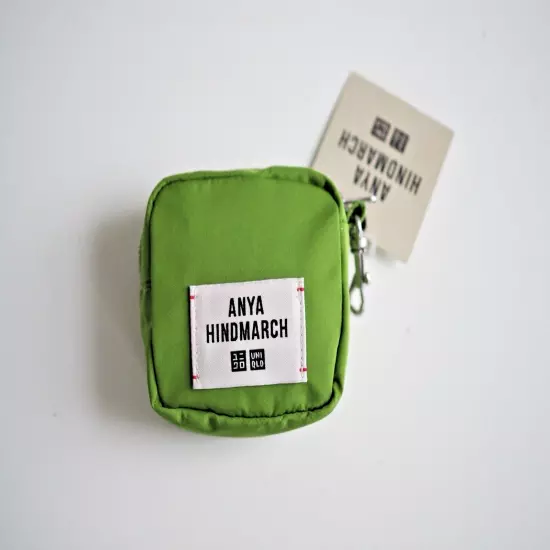 Anya Hindmarch Uniqlo Packable Tote Bag Key Chain New