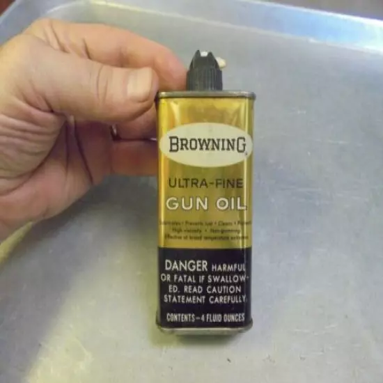 Vintage Browning Ultra-Fine Gun Oil Tin