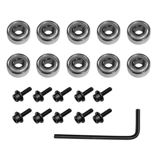 10Pcs Router Bits Top Mounted Ball Bearings Guide For Router Bit Bearing 12.7mm