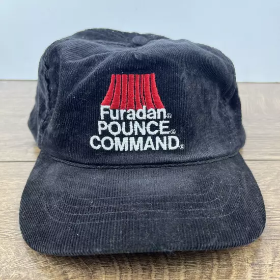 Furadan Pounce Command Hat Black Hat Adjustable Adult Size Hat Black Cap