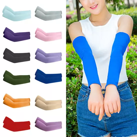 Summer Sun Protection Cooling Arm Sleeves UPF 50 Sun Sleeves for Men Women Youth