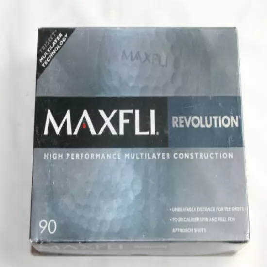 Vintage MAXFLI REVOLUTION 90 comp Urethane balls New in the original package