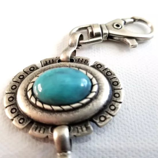 Women's Navajo Style Antique Silver & Turquoise Concho Belt S/M/L- MADE IN ITALY