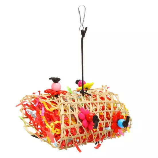 Pet Bird Chewing Foraging Hanging Toy Cage Activity