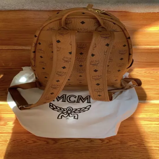 MCM Cognac / Brown Medium Backpack