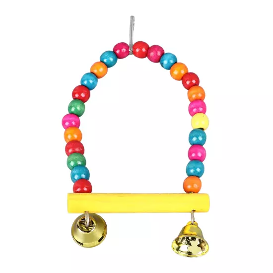 Bird Toy Set Colorful Climbing Chewing Swing Bell String Ball Parrot Cage Toys