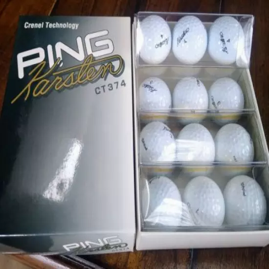 Case(12)vintage Ping golf balls