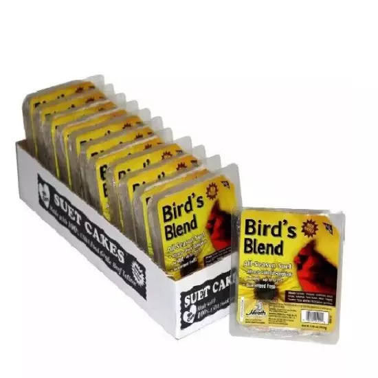 Heath Bird's Blend High Energy Suet Cake (11.25 oz. 12-Pack)