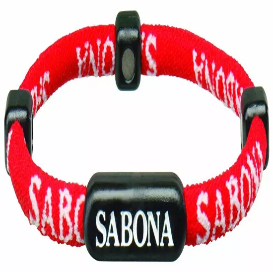 Sabona Athletic Magnetic Bracelet (Red - Size Small-Medium) 6.75