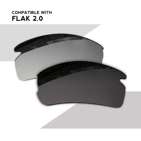 Wholesale POLARIZED Replacement Lenses for-Oakley Flak 2.0 OO9295 Sunglasses