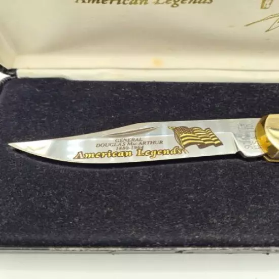 RARE SCHRADE OLD TIMER USA GEN DOUGLAS MACARTHUR LIMITED EDITION KNIFE LB8