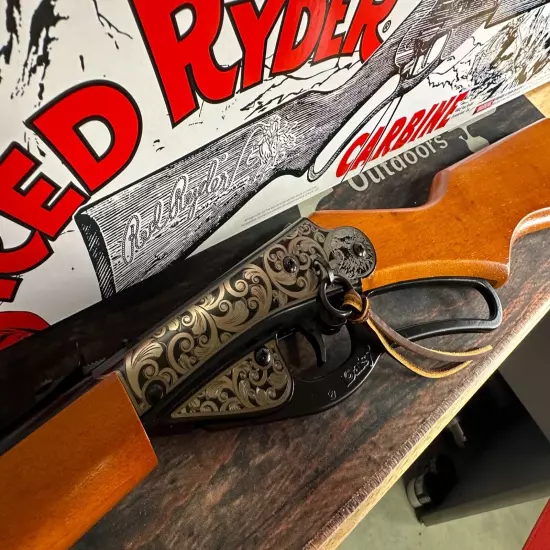 Personalized Daisy 1938 Red Ryder BB Air Rifle- Laser Engraved Scrolls and Eagle