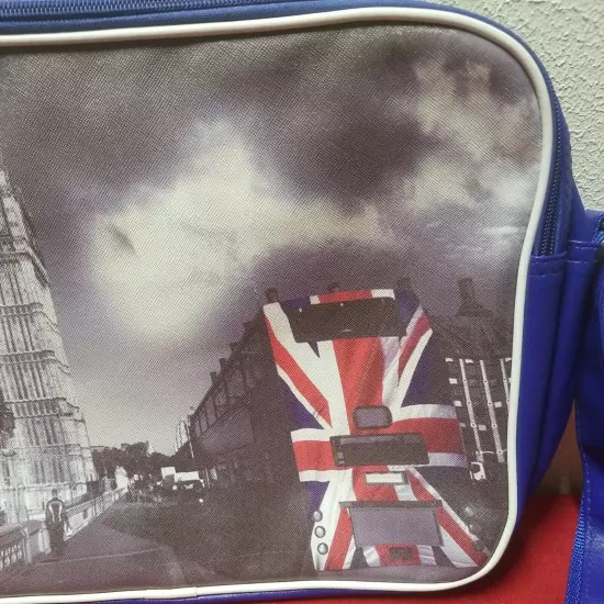 ENGLAND UNION JACK BIG BEN LONDON BOOK BAG SATCHEL CASE Flag