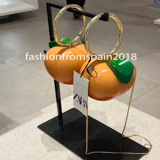 ZARA NEW WOMAN FASHION BOX MINAUDIÈRE BAG ORANGE 6563/310