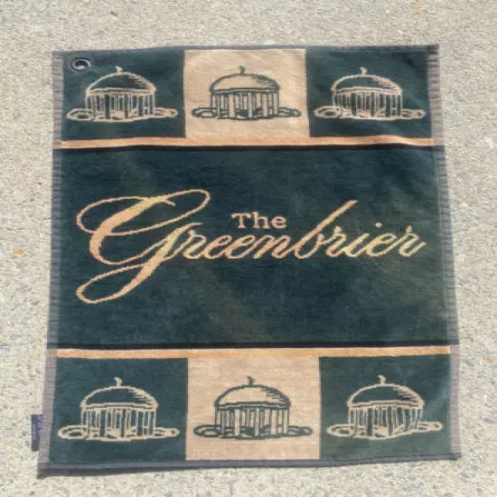 Sir Christopher Hatton The Greenbrier Golf Bag Towel 100% Cotton,Eyelet, No Hook