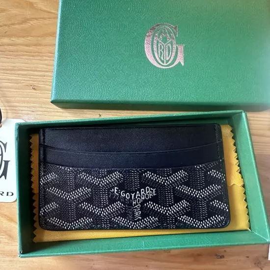 Authentic Goyard Saint Sulpice Card Holder - Black