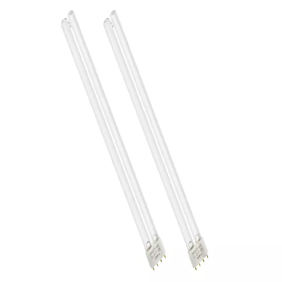 36W UVC Replacement Bulb 2G11 Base for Aquarium Pond Filter UV Clarifier, 2-Pack