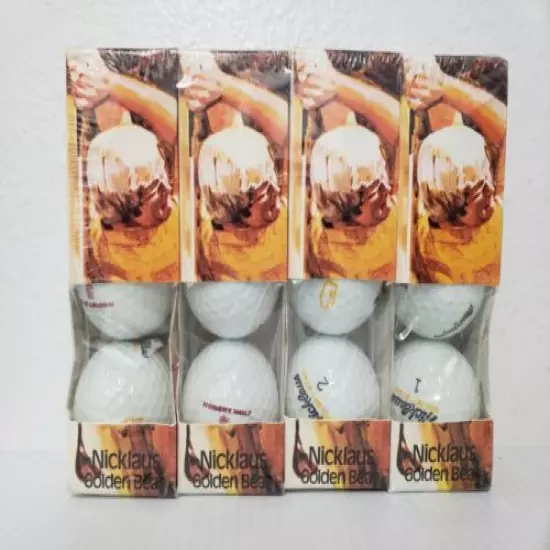 VTG SEALED JACK NICKLAUS MACGREGOR GOLDEN BEAR NEW GOLF BALLS BOX MADE IN USA 12