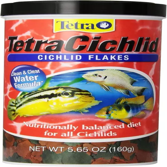 Tetra USA Tetra Cichlid Flakes Food -- 5.65 oz.